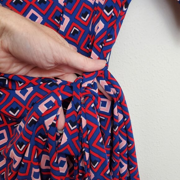 Motherhood Maternity geometric print maternity wrap dress - Picture 5 of 11